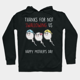 Thanks For Not Swallowing Us Happy Mother's Day Father's Day Hoodie